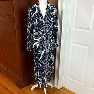 Black and White Patterned Long Dress